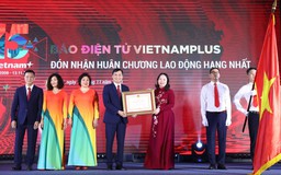 Báo điện tử VietnamPlus đón nhận Huân chương Lao động hạng nhất