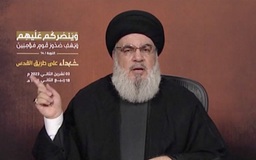 Thủ lĩnh Hezbollah cảnh báo cứng rắn trong lần đầu lên tiếng về xung đột Hamas-Israel