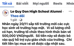 Lan truyền tin bán vé 500.000 đồng trong lễ tri ân: Hiệu trưởng nhà trường nói gì?