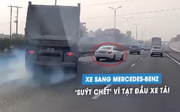Xe sang Mercedes 'tạt đầu' xe tải gây va chạm: Tài xế không biết đến 'điểm mù'?