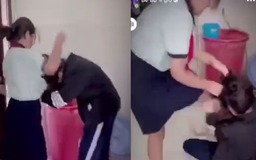 Nữ sinh bị bạn học đánh trong nhà vệ sinh