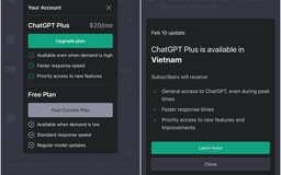 ChatGPT Plus mở ở Việt Nam nhưng chưa chấp nhận thanh toán
