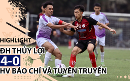 Highlight | ĐH Thủy Lợi 4-0 HV Báo chí và Tuyên truyền | Giải bóng đá TNSVVN