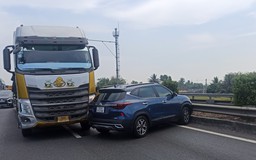 Tai nạn trên cao tốc TP.HCM - Trung Lương gây kẹt xe hơn 2 km