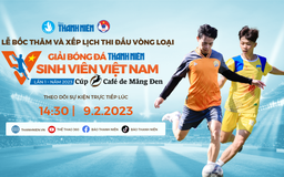 Lễ bốc thăm Giải bóng đá Thanh Niên sinh viên Việt Nam - Lần 1.2023