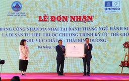 Đón nhận bằng công nhận ma nhai Ngũ Hành Sơn là di sản tư liệu