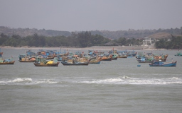 Bình Thuận: Sóng to làm một ngư dân trên tàu cá rơi xuống biển mất tích