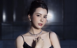 Hoa hậu Huỳnh Vy đeo trang sức chục tỉ đi sự kiện