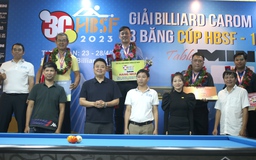 Nỗ lực bất thành của lão tướng Lý Thế Vinh trong trận chung kết giải billiards HBSF