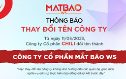 Công ty CHILI đổi tên thành Mắt Bão WS sau 11 năm hoạt động