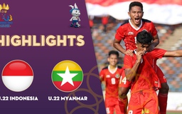 Highlights | U.22 Indonesia - U.22 Myanmar: Đè bẹp đối thủ | SEA Games 32