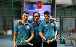 Kịch tính ngày đầu giải quần vợt Hội Nhà báo TP.HCM mở rộng 2023