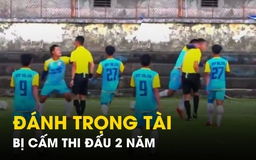 Đánh trọng tài, một cầu thủ phong trào bị cấm thi đấu 2 năm