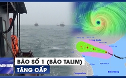KHẨN CẤP: Bão số 1 (bão Talim) tiếp tục tăng cấp, gió giật cấp 15