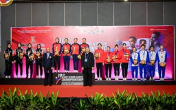 Đội kumite đồng đội nữ Việt Nam xuất sắc giành HCV giải karate châu Á