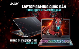 Laptop Gaming quốc dân Acer Nitro 5 Tiger 2023: Trang bị Card RTX 4050 mới nhất