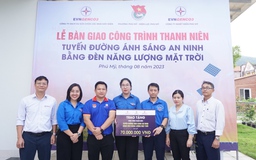 EPS: Bàn giao CTTN 'Tuyến đường ánh sáng an ninh bằng đèn năng lượng mặt trời'