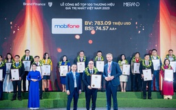 MobiFone vào Top 100 thương hiệu giá trị nhất Việt Nam năm 2023