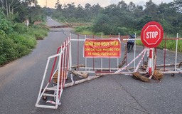 Lâm Đồng: Chạy xe máy vào đường tránh đang sụt lún, một người bị thương bất tỉnh