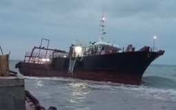 Tàu Trung Quốc mắc cạn tại vùng biển Hải Phòng, 7 thuyền viên được cứu