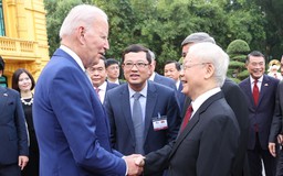 Tổng Bí thư Nguyễn Phú Trọng đón chính thức Tổng thống Mỹ Joe Biden