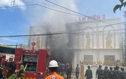 Đắk Lắk: Cháy lớn tại một quán karaoke lúc giữa trưa