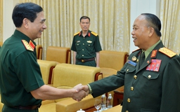 Đại tướng Phan Văn Giang: 'Bộ Quốc phòng Việt Nam luôn ủng hộ để hợp tác giữa quân đội Việt Nam - Lào phát triển bền chặt'