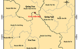 Hai trận động đất xảy ra liên tiếp trong sáng 30.9 ở Quảng Nam và Kon Tum