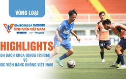 Highlight ĐH Bách Khoa (ĐHQG TP.HCM) - HV Hàng không Việt Nam | TNSV THACO Cup 2024