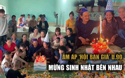 Hiếm có: 'Hội bạn già' U.90 gần 40 năm chơi chung, khoác vai mừng sinh nhật