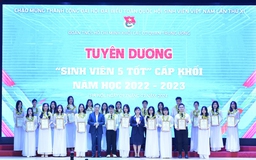 Tuyên dương 52 cá nhân đạt danh hiệu 'Sinh viên 5 tốt'