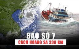 Bão số 7 (Yinxing) còn cách Hoàng Sa 330 km, mạnh cấp 13