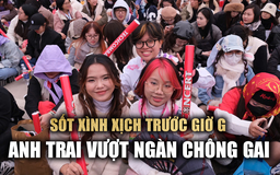 Sốt xình xịch trước giờ G: Fan 'Anh trai vượt ngàn chông gai' nườm nượp đổ về sân khấu