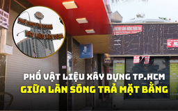 Mặt bằng bỏ trống trên phố vật liệu xây dựng TP.HCM, cửa hàng tìm cách vực dậy