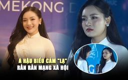 Biểu cảm ‘lạ’ trong đêm chung kết Hoa hậu Đồng bằng sông Cửu Long, á hậu nói gì?