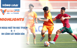 Highlight Trường ĐH Ngoại ngữ tin học TP.HCM 0-1 Trường ĐH Cảnh sát nhân dân | Vòng loại TNSV THACO cup 2025