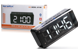 SoundMax ra mắt loa di động AT-100 thiết kế giống đồng hồ để bàn