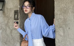 Áo blouse được chị em sắm nhiều nhất khi muốn khoe vẻ trong veo