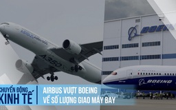 Boeing 'sa cơ', bị Airbus qua mặt về số lượng máy bay bàn giao