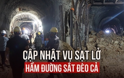 Cập nhật vụ sạt lở hầm đường sắt Đèo Cả: Chưa biết khi nào thông tàu