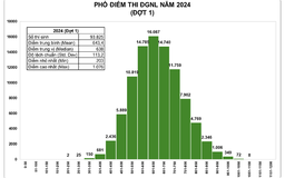 Đã có điểm thi đánh giá năng lực đợt 1: Thủ khoa đạt 1.076 điểm
