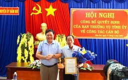 Nhân sự Cà Mau: Ông Huỳnh Văn Hiền giữ chức Bí thư Huyện ủy Đầm Dơi
