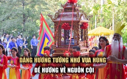 Trường đại học dâng hương tưởng nhớ Vua Hùng để ‘Hướng về nguồn cội’