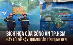 Bích họa của Công an TP.HCM đẩy lùi 'ngân hàng cột điện', xịt sơn vẽ bậy