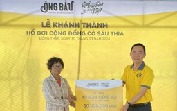 Quỹ Phát triển Tài năng Việt tặng hồ để dạy bơi cho trẻ em nghèo