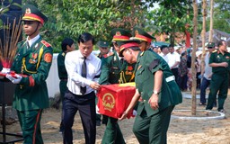 Bình Định: An táng hài cốt các liệt sĩ hy sinh trong trận đánh Cao điểm 174