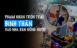 Video phạm nhân trốn trại ở Thanh Hoá vào nhà dân bình thản thuê taxi