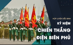 3 đại tướng kiểm tra hợp luyện diễu binh kỷ niệm chiến thắng Điện Biên Phủ