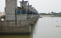 Công trình đập dâng hạ lưu sông Trà Khúc dang dở sau 5 năm triển khai