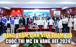 Hàng trăm sinh viên tài năng tham gia cuộc thi MC Én Vàng UEF 2024